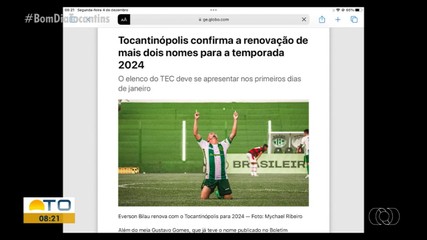 Renovação no elenco do TEC é destaque no ge