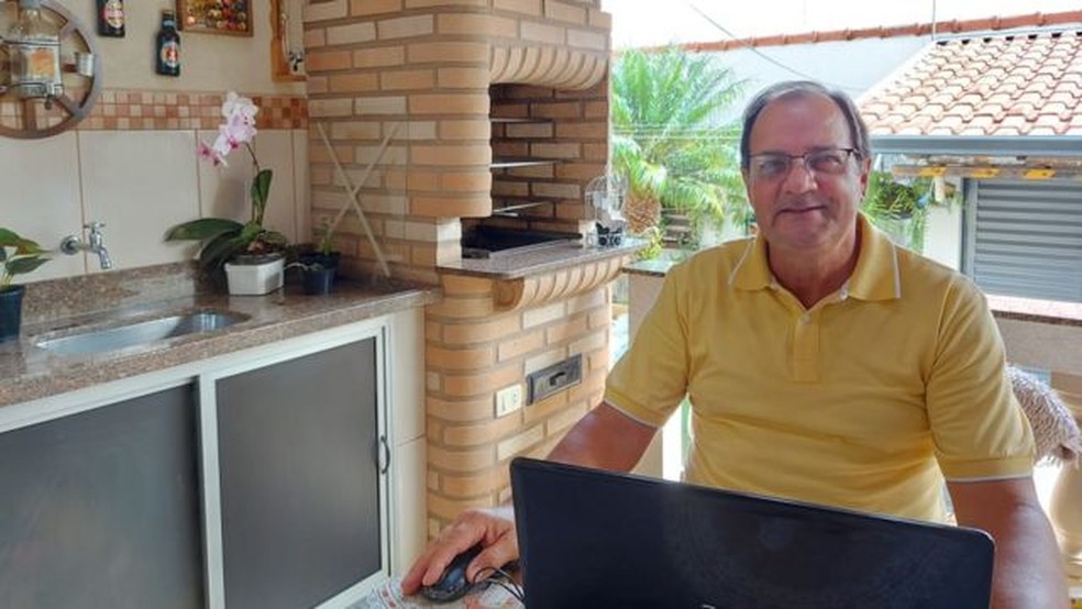 Alberto Gobato Filho trabalhou por 35 anos em uma empresa têxtil, onde entrou como auxiliar de almoxarifado e saiu como gerente de compras — Foto: Arquivo Pessoal/Alberto Gobato