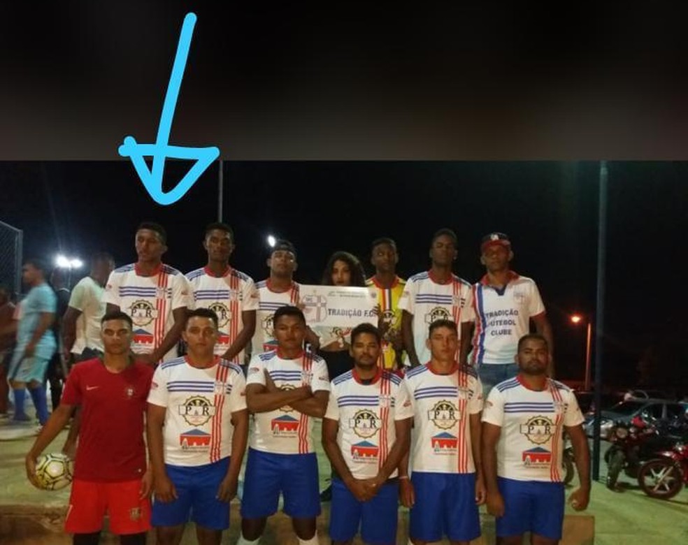 Jogador morro após ataque convulsivo no Piauí — Foto: Reprodução/Internet