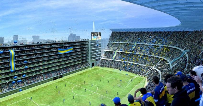 Bombonera projeto Boca Juniors (Foto: Reprodução / Clarín)