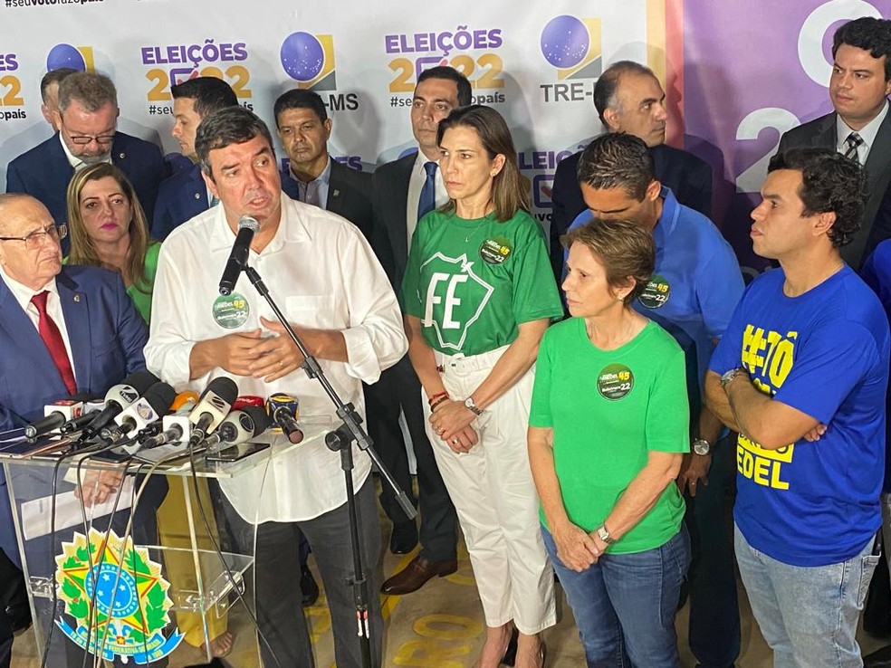 Eduardo Riedel diz que 'sempre estará aberto ao diálogo' — Foto: Rafaela Moreira