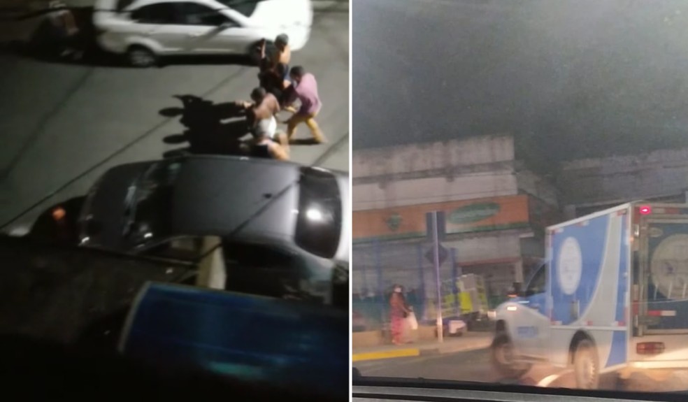 Ataque armado deixa ao menos nove baleados no bairro de Capelinha de São Caetano em Salvador  — Foto: Redes Sociais/Lisboa Junior/Tv Bahia