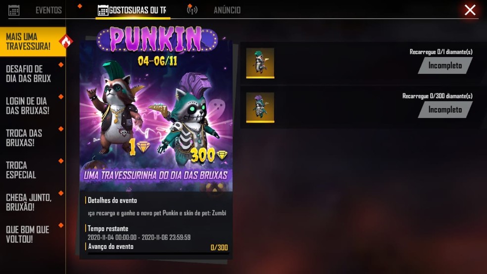 Pet Punkin — Foto: Reprodução/Free Fire