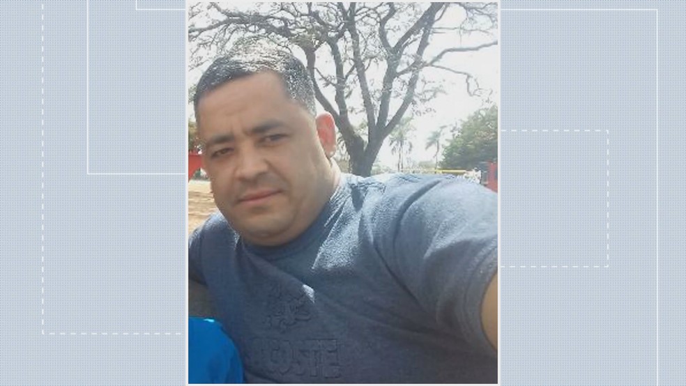 Thiago de Souza Joaquim, de 33 anos, foi preso preventivamente pela Polícia Civil do DF por matar a mulher esfaqueada — Foto: TV Globo/Reprodução