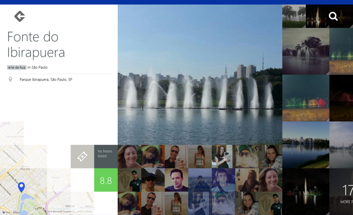 App mostra fotos e avaliações do usuário em tela cheia (Foto: Reprodução/Paulo Alves)
