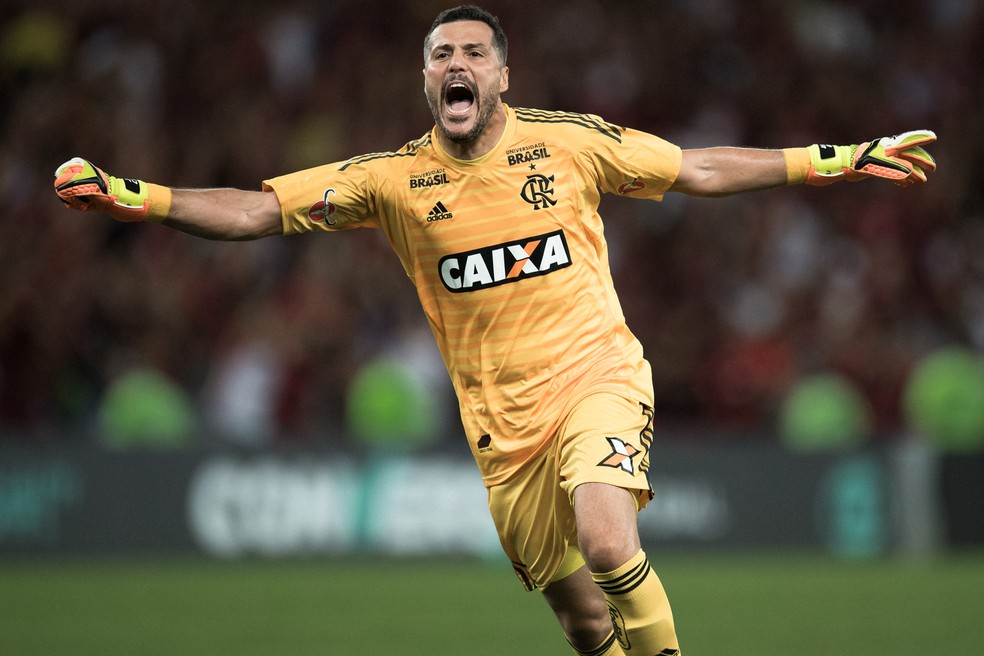 Julio Cesar comemora gol (Foto: FlÃ¡vio Florido/BP Filmes)