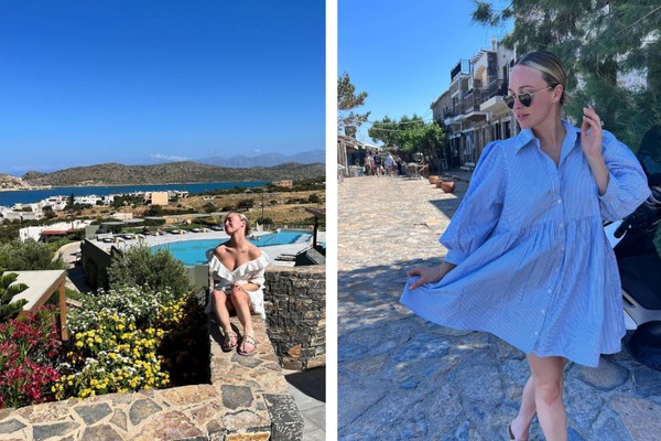 Atriz Jorgie Porter em sua escapadinha romântica pela Grécia (Foto: Reprodução/Instagram)
