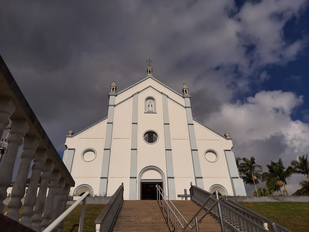 Igreja de São Francisco de Assis, em Rodeio — Foto: Maurício Cattani/NSC TV