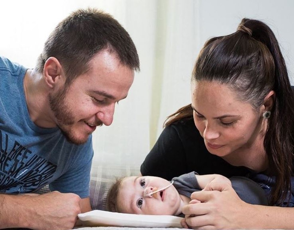 O bebê Raul precisa de um medicamento de R$ 11 milhões em Santa Lúcia — Foto: Reprodução/Instagram