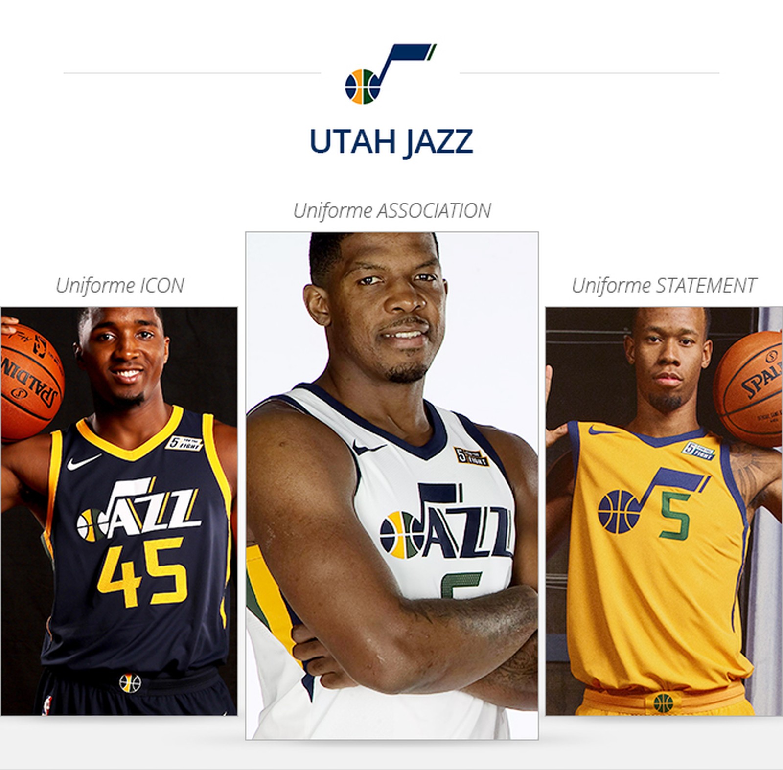 Uniformes Utah Jazz saison 2017/18