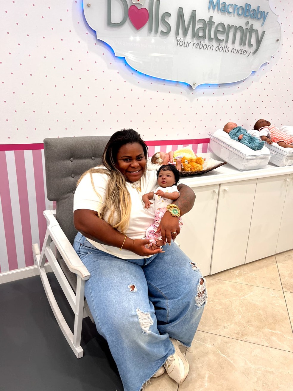 Jojo Todynho visita loja especializada em enxoval para futuras mam&atilde;es nos EUA &mdash; Foto: Divulga&ccedil;&atilde;o