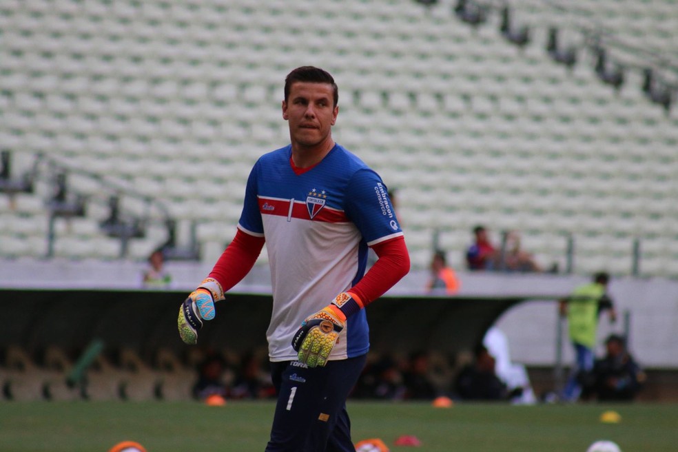 Marcelo Boeck, goleiro do Fortaleza, deve ser titular contra o Floresta (Foto: Divulgação/Fortaleza)