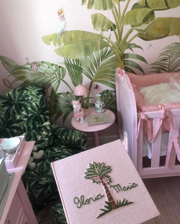 Tropical-uau: o quarto de bebê da Gloria Maria das Graças (Foto: Divulgação)