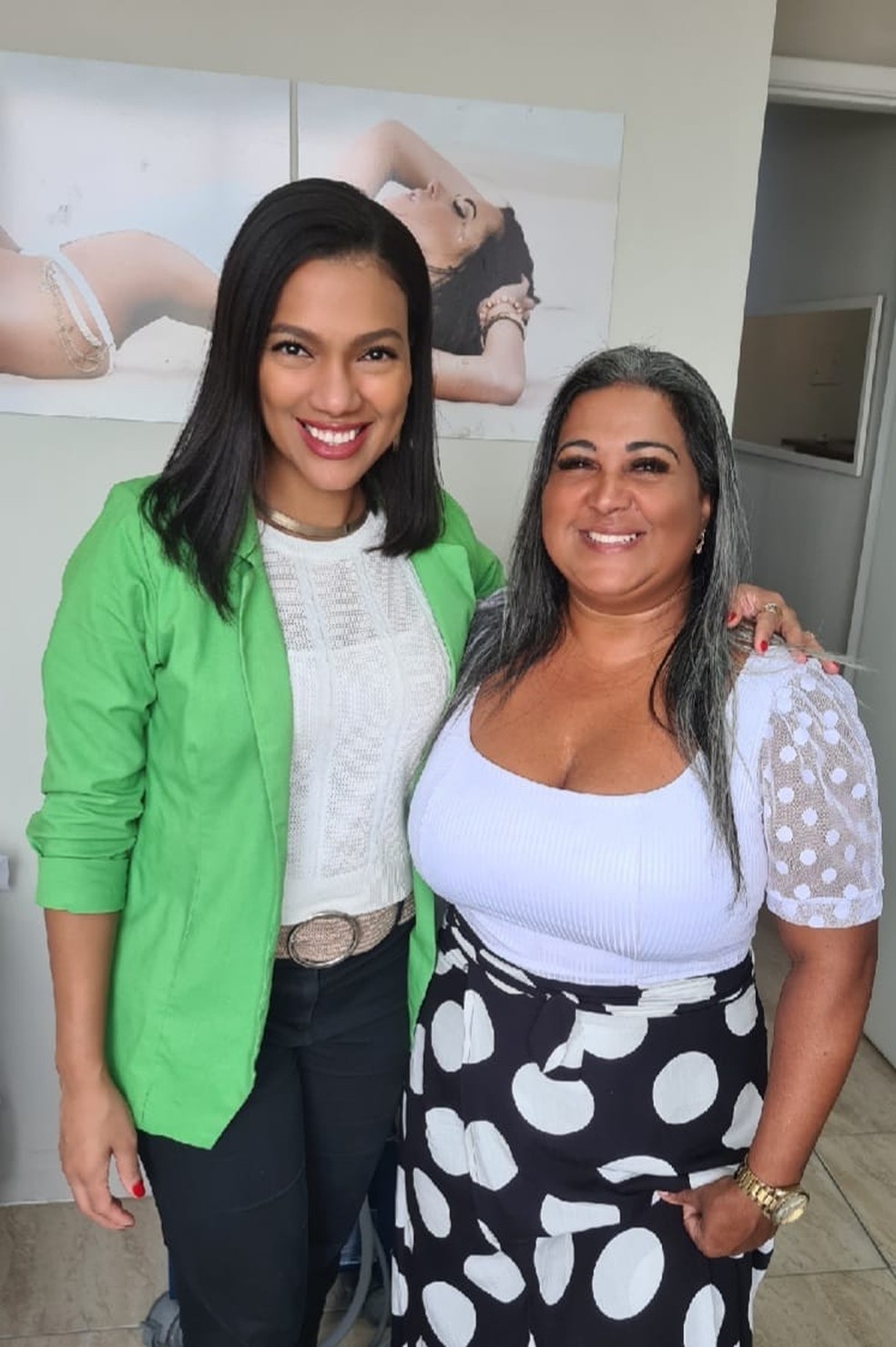 Inês cuida de Cida, campeã do BBB 4 — Foto: Acervo pessoal