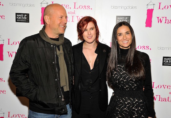 Bruce Willis e Demi Moore com a filha mais velha, Rumer Willis (Foto: Getty Images)