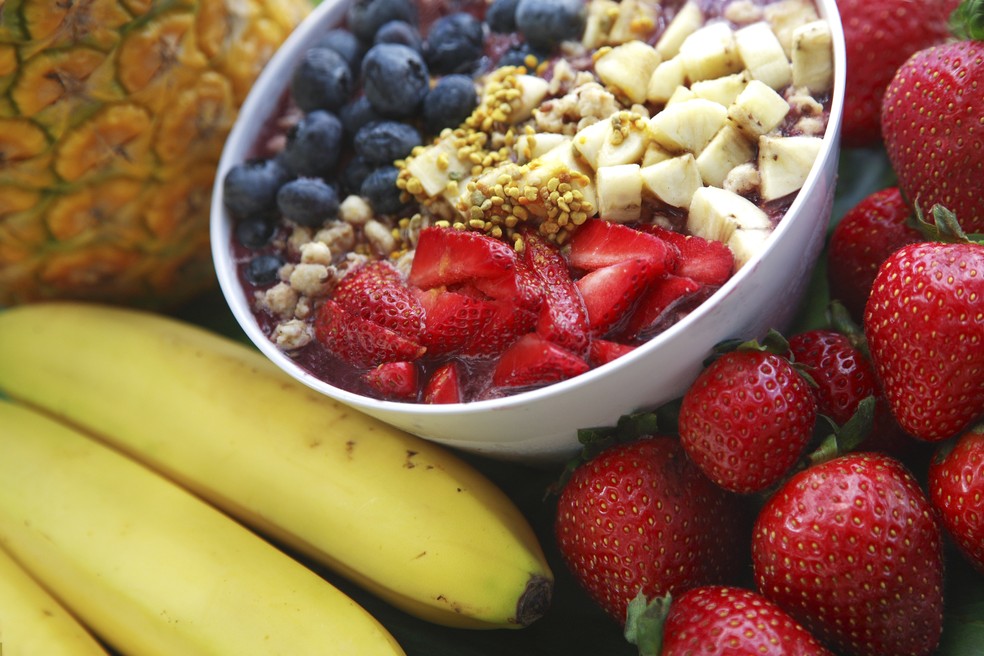 O sorvete Ã  base de banana pode ser misturado a vÃ¡rias frutas e ingredientes â Foto: Getty Images