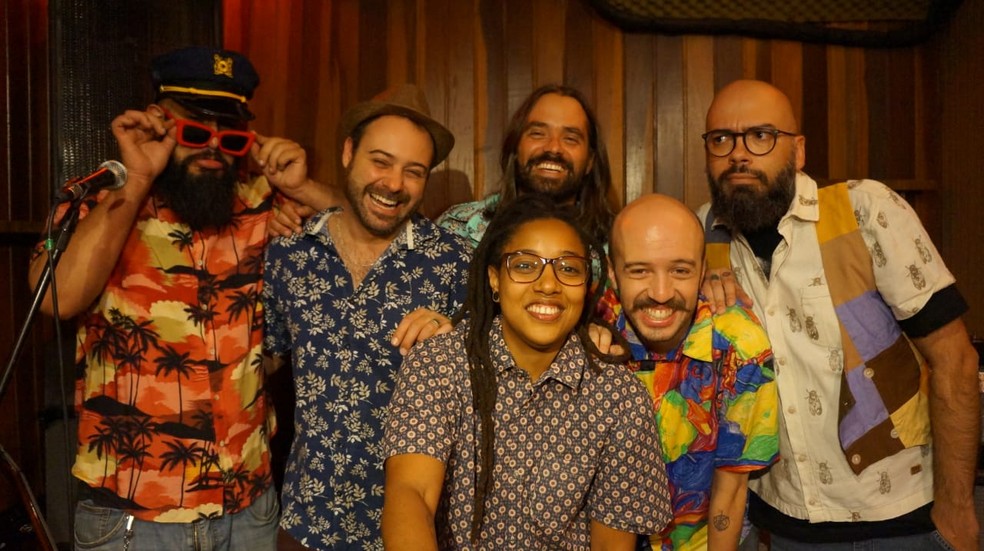 A banda brasiliense Brega & Rosas — Foto: Brega & Rosas/Divulgação