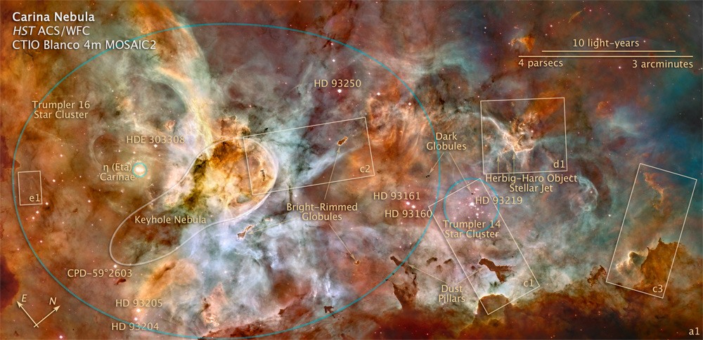 Nebulosa Carina (Foto: NASA)