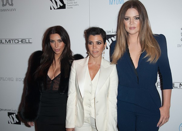 Kim Kardashian, Kourtney Kardashian e Khloe Kardashian (Foto: Getty Images)
