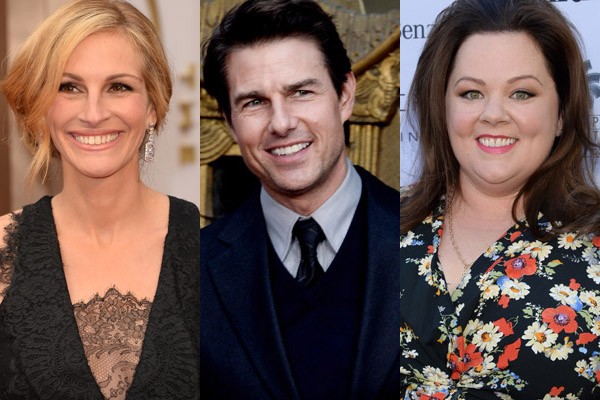 Descubra de quem Julia Roberts, Tom Cruise e Melissa McCarthy são parentes (Foto: Getty Images)
