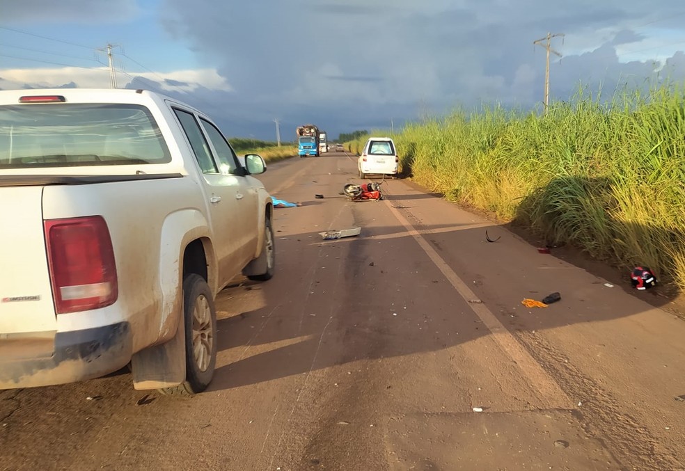Acidente na BR-010 tirou a vida de motociclista na região de Açailândia — Foto: Divulgação/PRF