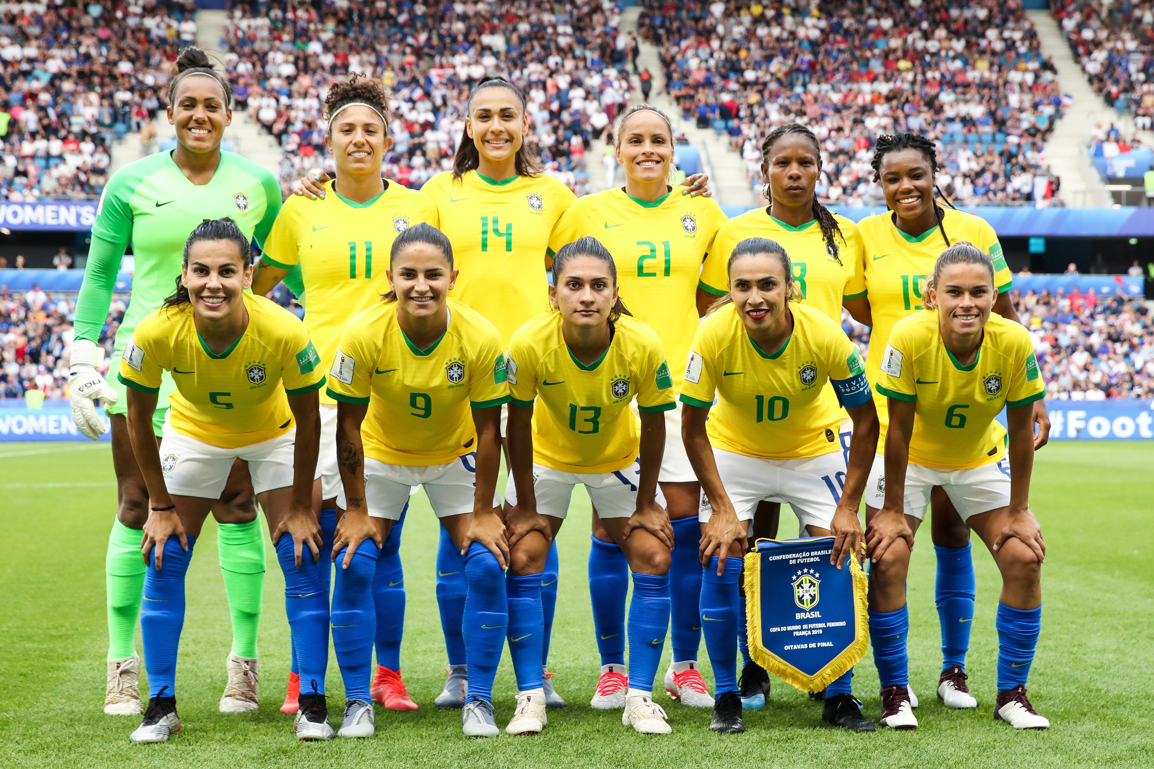Seleção Brasileira na Copa do Mundo, em 2019 (Foto: Getty Images)