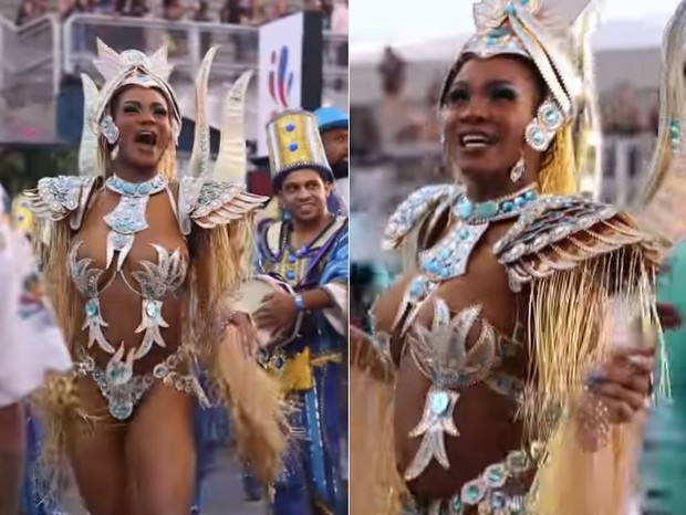 Valeska Reis, rainha de bateria da Império de Casa Verde no Carnaval 2022 (Foto: Reprodução/Instagram)