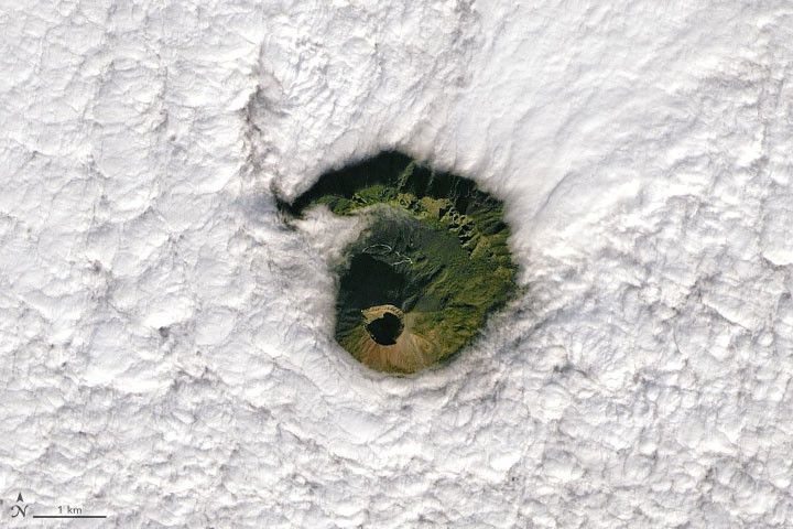 Monte Vesúvio é um dos vulcões mais perigosos do mundo  (Foto: NASA Earth Observatory )