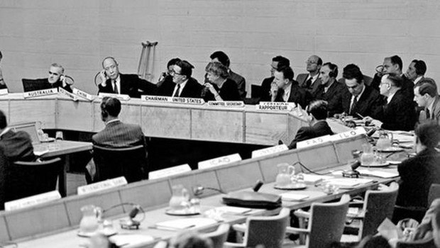 Sessão na ONU dedicada à Declaração Universal dos Direitos Humanos; um dos objetivos era impedir que horrores do nazismo voltassem a ocorrer (Foto: ONU)
