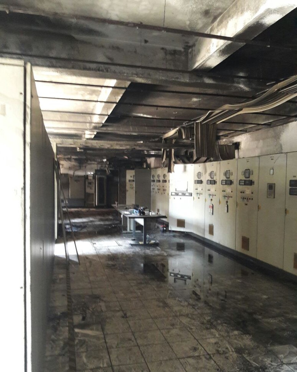 Princípio de incêndio odeter sido causado por curto-circuito (Foto: Arquivo Pessoal)
