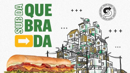 Subway lança Sub da Quebrada, com parte da receita revertida para a Gerando Falcões