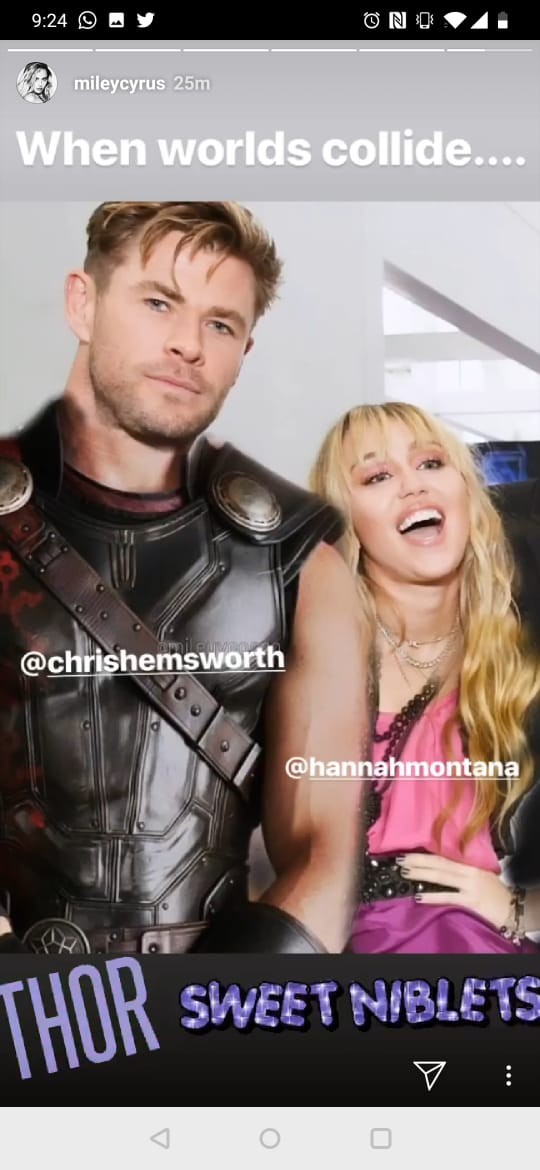 Ator que vive Thor mostra lado paizão em café da manhã com Miley Cyrus -  Quem