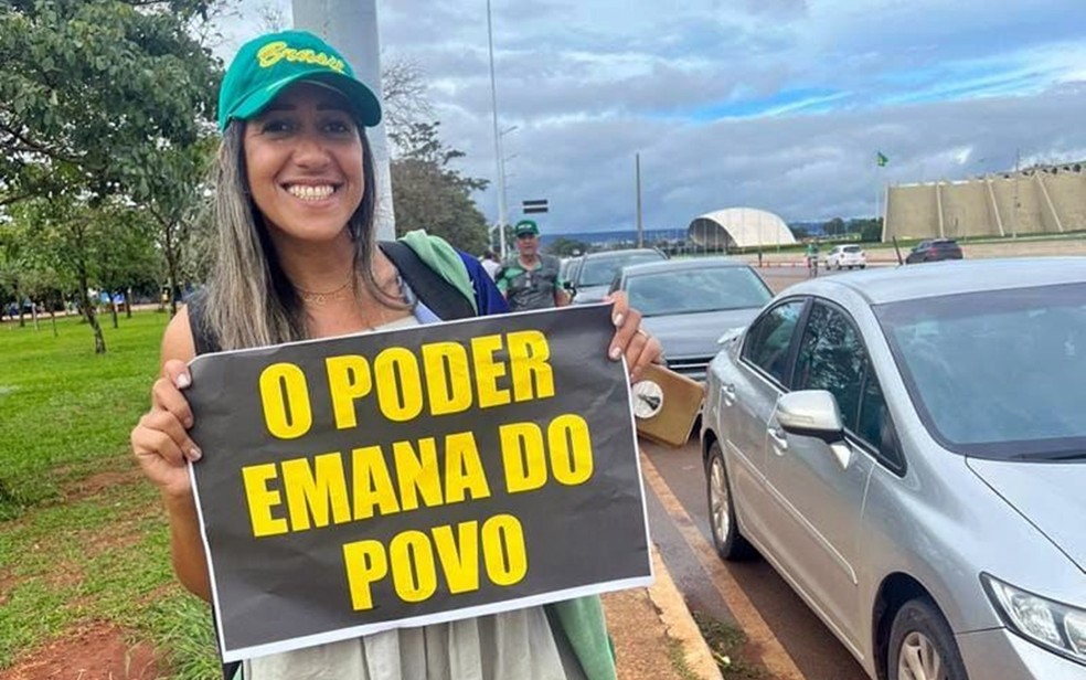 Alexsandra Aparecida da Silva, de Fama, presa durante ataques a Brasília em 8 de janeiro — Foto: Reprodução / Facebook