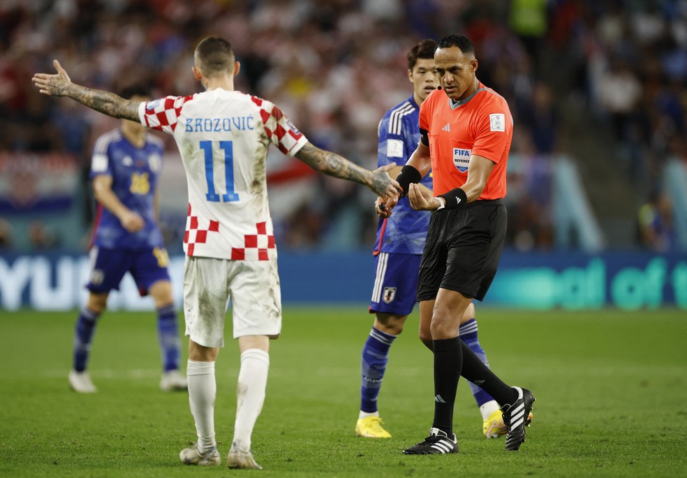 Quase todos os jogadores da Croácia têm o nome terminado com "ic" — Foto: REUTERS/John Sibley