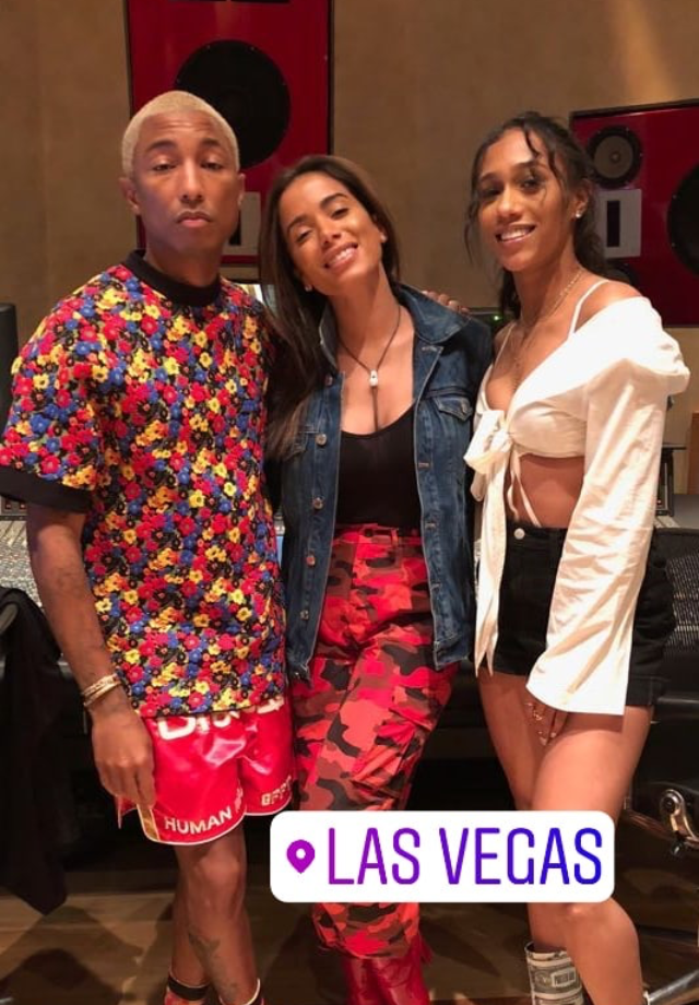 Pharrell, Anitta e Bia (Foto: Reprodução/Instagram)