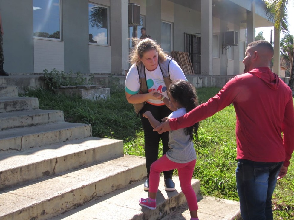 Cáritas, organização humanitária da Igreja Católica, é uma das que ajudam os imigrantes em Rondônia.  — Foto: Patrícia Grenhas/Cáritas Brasileira Articulação Noroeste