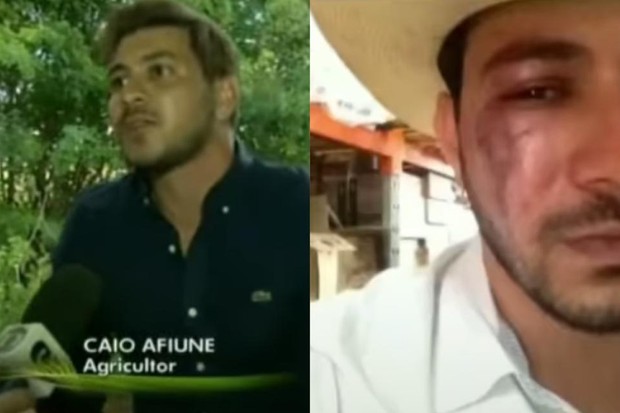 Caio Afiune dando entrevista para o Globo Rural (Foto: Reprodução)