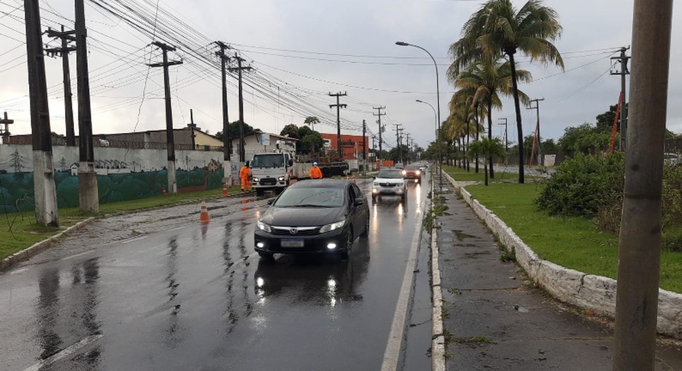 Trânsito sentido Centro e Aracaju foi liberado — Foto: Anderson Barbosa/TV Sergipe
