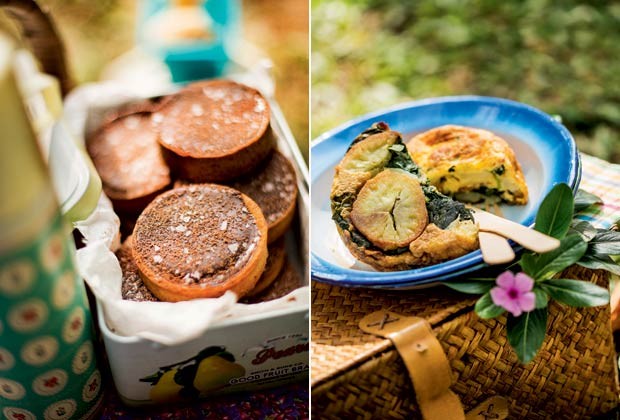 As tortinhas de chocolate e de espinafre: receitas práticas para uma refeição ao ar livre (Foto: Rogério Voltan)