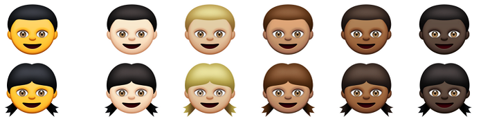 Emoji agora pode ser alterado por cor da pele (Foto: Reprodu??o/TechCrunch) (Foto: Emoji agora pode ser alterado por cor da pele (Foto: Reprodu??o/TechCrunch))