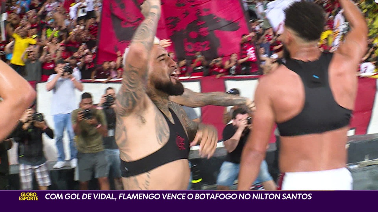 Confus&atilde;o no entorno do Nilton Santos marca cl&aacute;ssico, e Flamengo vence o Botafogo com gol de Vidal