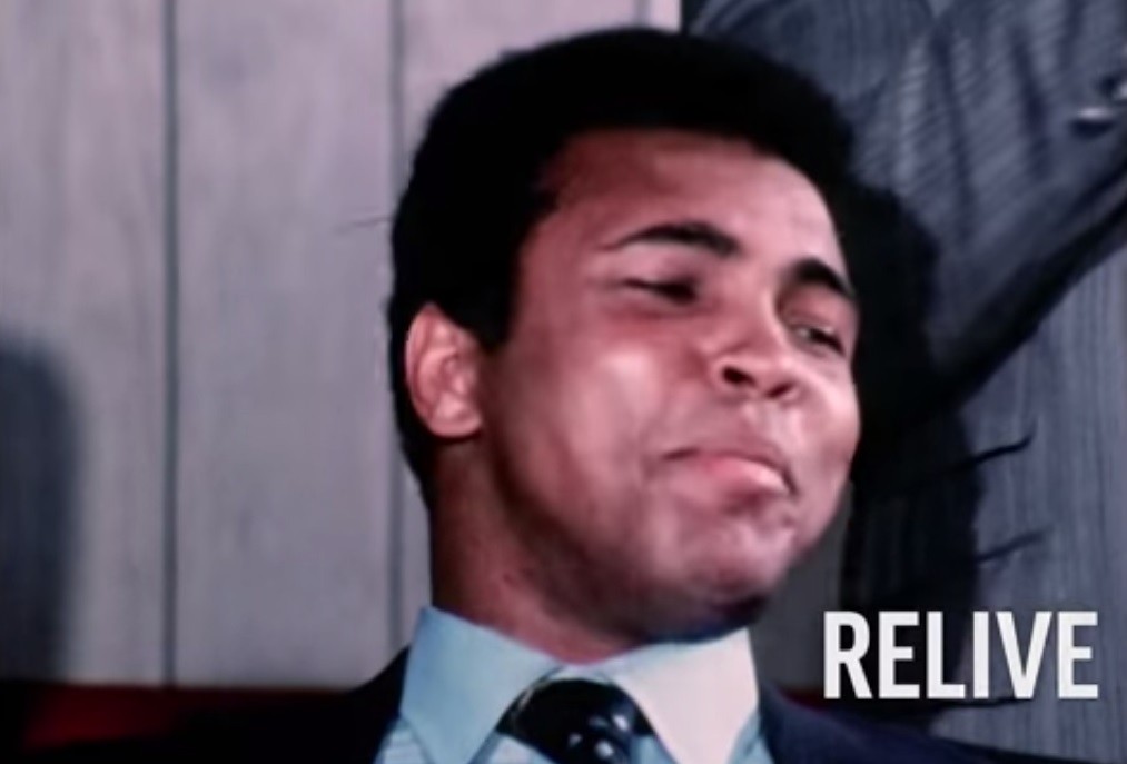 Muhammad Ali em imagem do acervo da AP (Foto: reprodução)