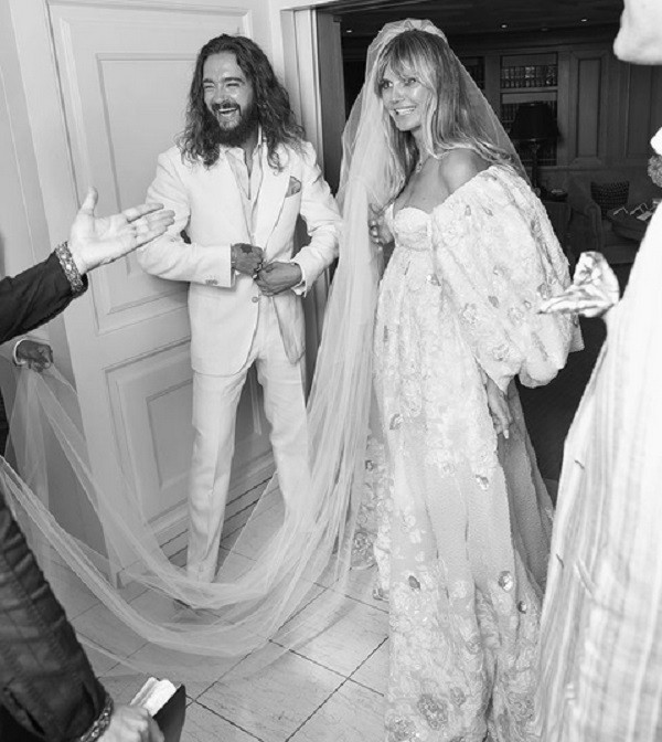Uma foto do casamento de Heidi Klum e Tom Kaulitz em agosto de 2019 (Foto: Instagram)