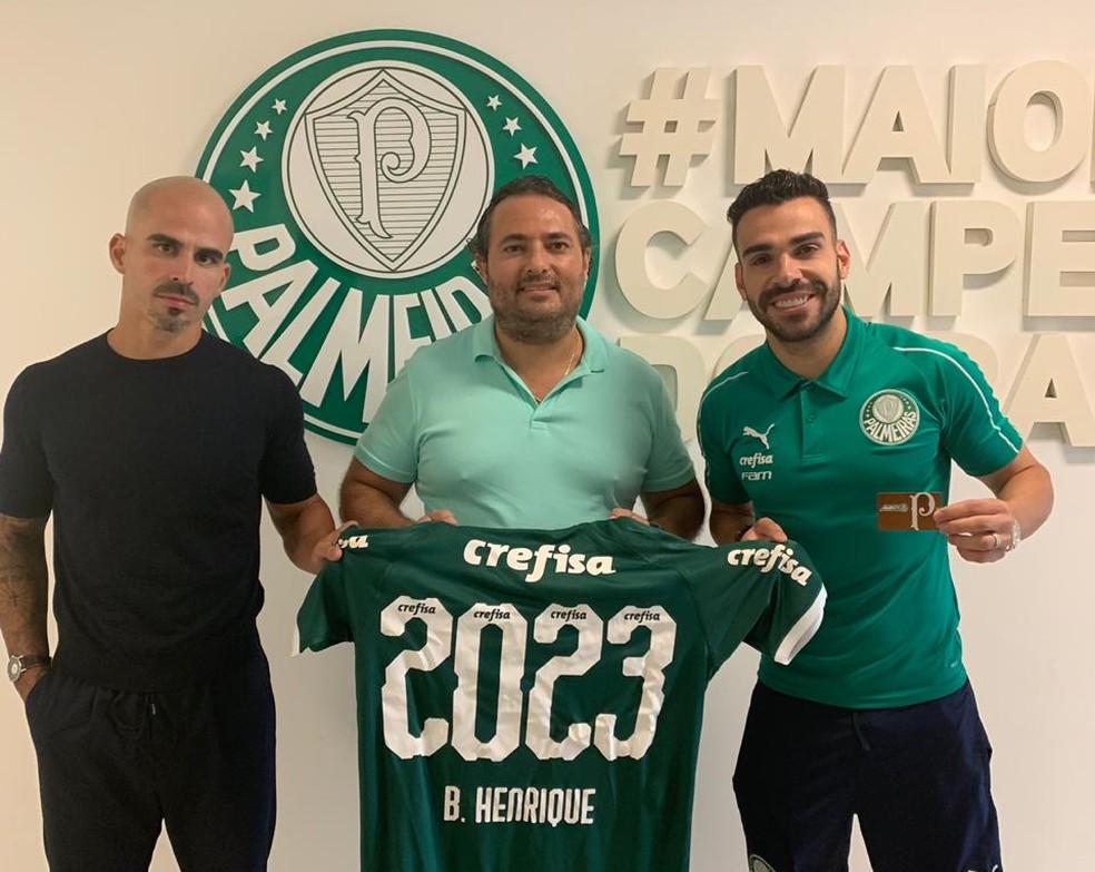 Bruno Henrique ampliou vínculo com o Palmeiras até o fim de 2023 — Foto: Divulgação