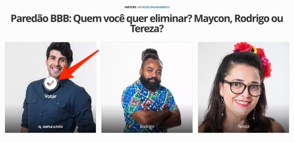 Paredão BBB 19: como votar para eliminar Maycon, Rodrigo ou Tereza | Downloads | TechTudo