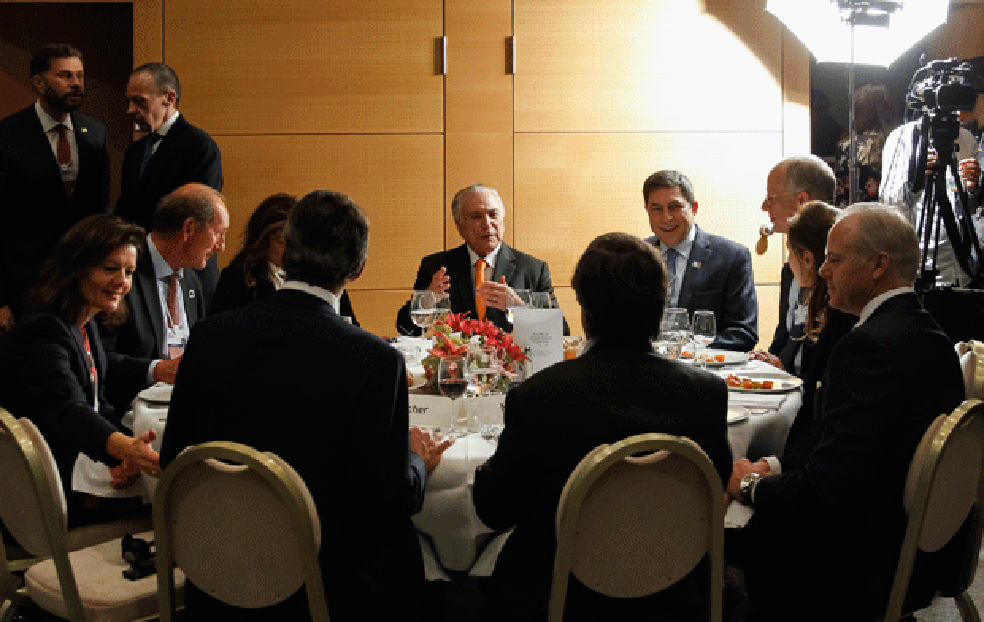 Temer participou de jantar com empresário na Suíça (Foto: Beto Barata/PR)