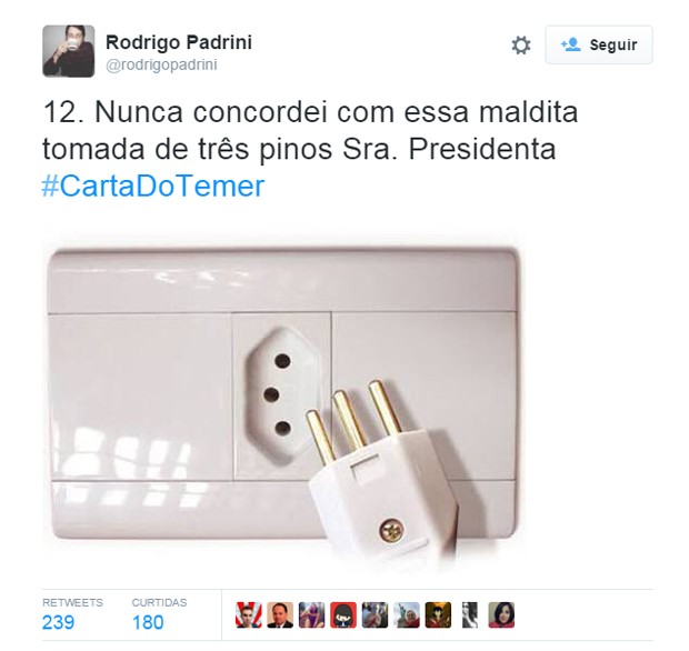 #CartadoTemer vira meme 3 (Foto: Reprodução Twitter)