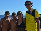 Em tour de carro por sedes da Copa, família colombiana visita o Amazonas