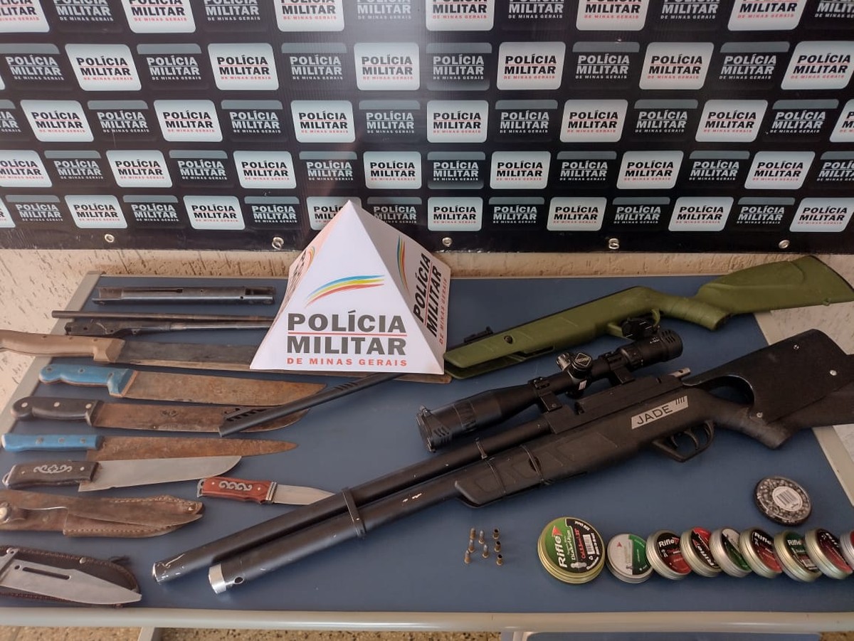 PM prende homem por ameaçar esposa e apreende armas em Montes Claros