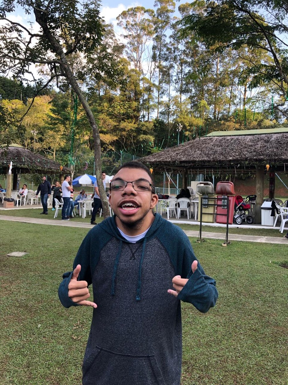 Gabriel foi diagnosticado com a síndrome no nascimento — Foto: Arquivo Pessoal